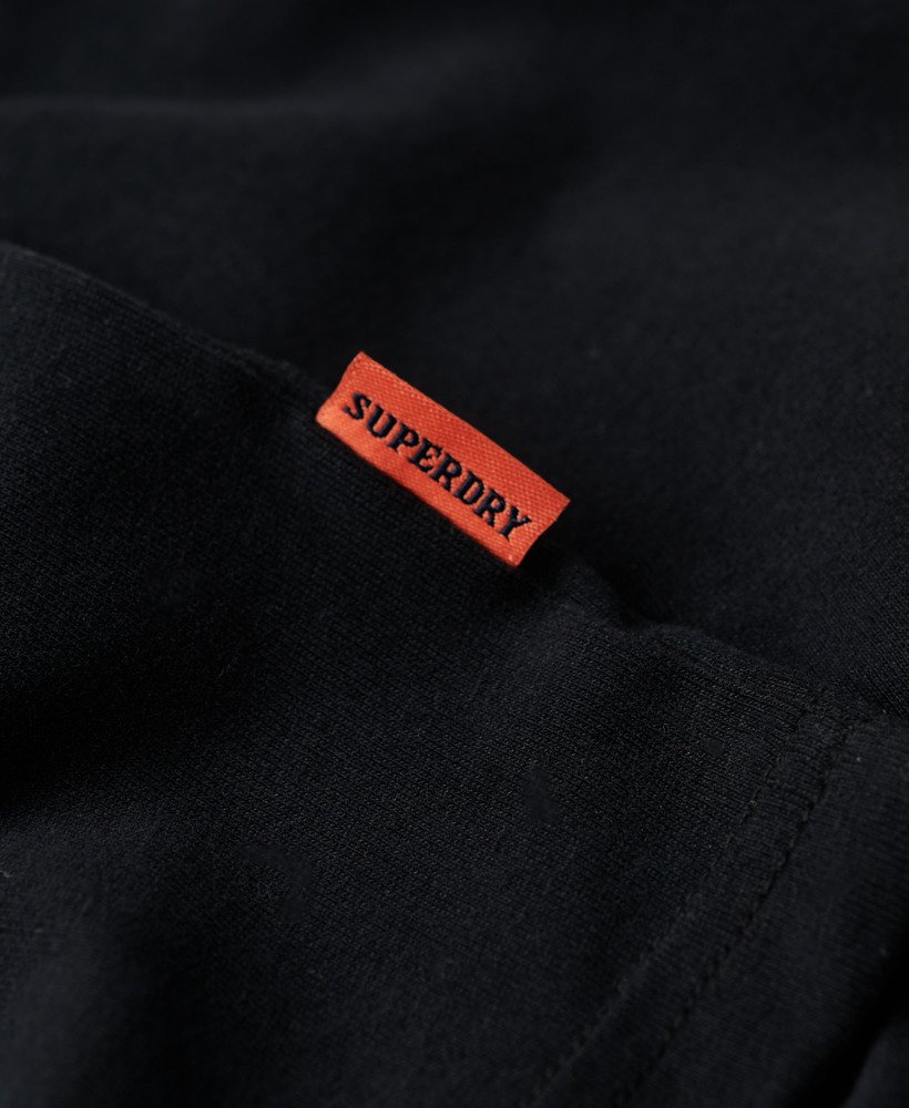 t-shirt met essential-logo van biologisch katoen in zwartzwart.