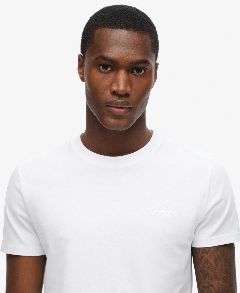 t-shirt met essential logo van biologisch katoen in opticoptic