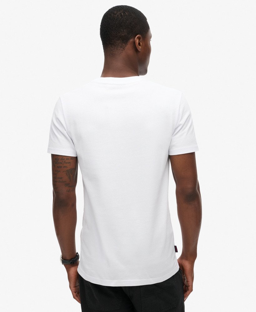 t-shirt met essential logo van biologisch katoen in opticoptic
