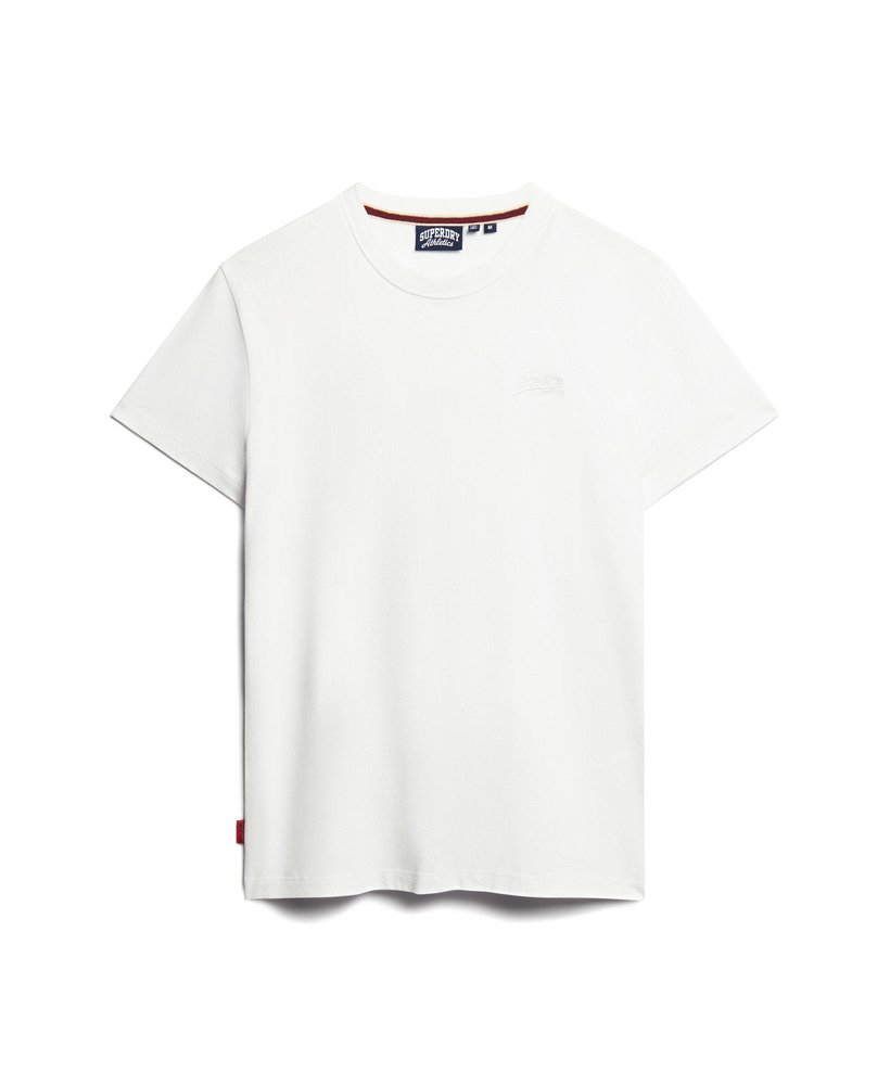 t-shirt met essential logo van biologisch katoen in opticoptic