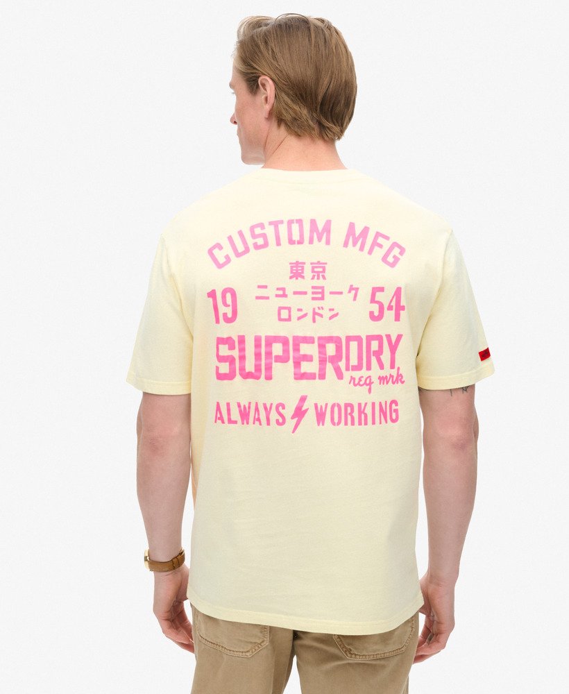 lo-fi punk graphic loose t-shirt in urban cream