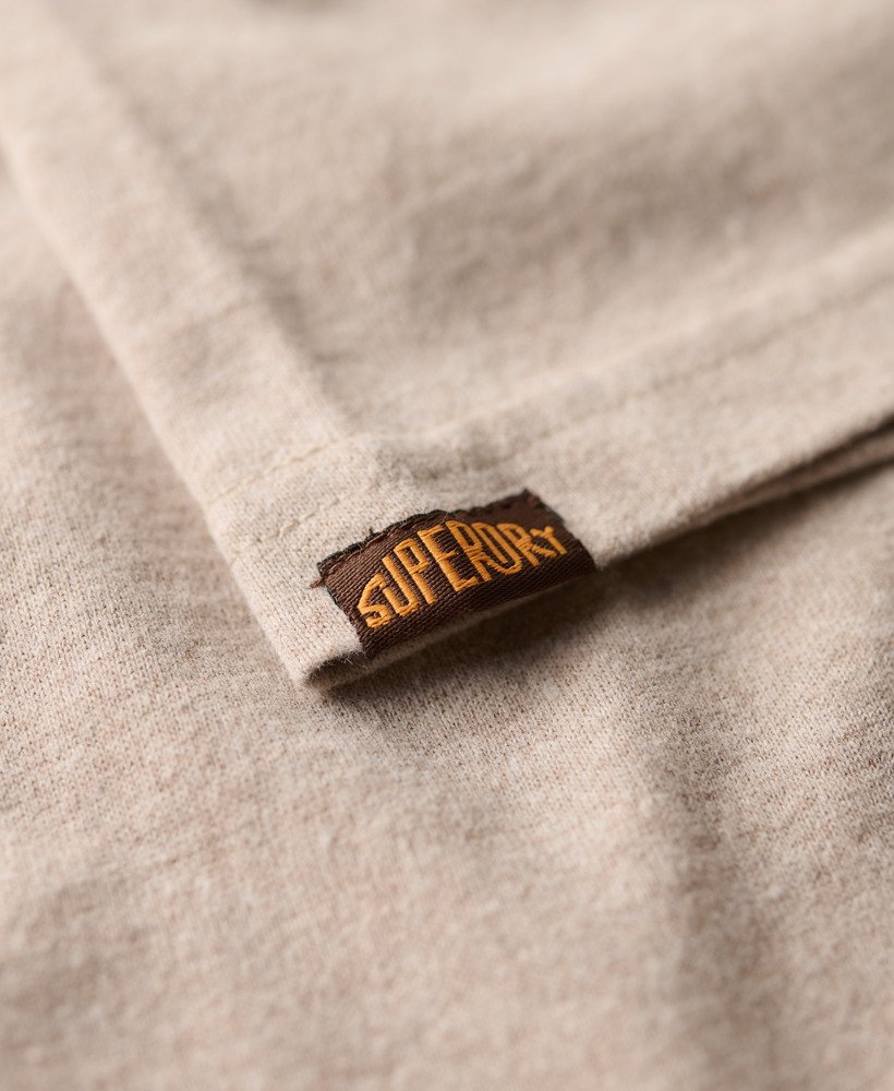 t-shirt met fluweelachtige vervaagde print in lavin beige marl