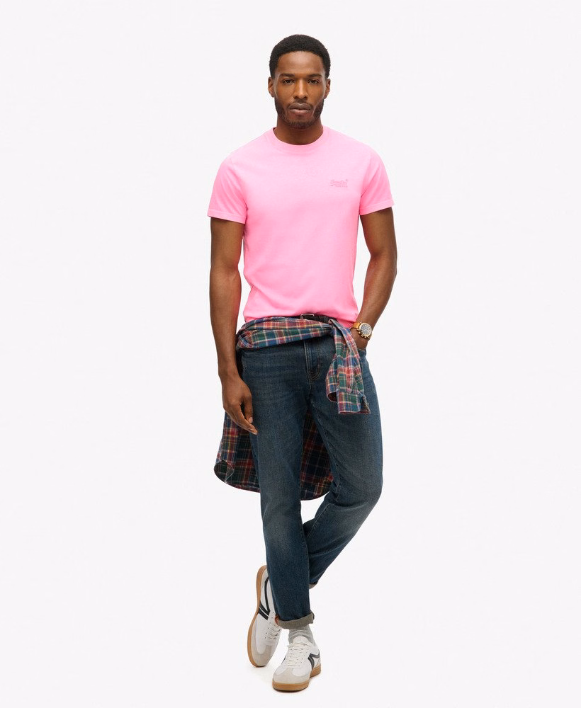Essential Logo Geborduurd Neon T-shirt