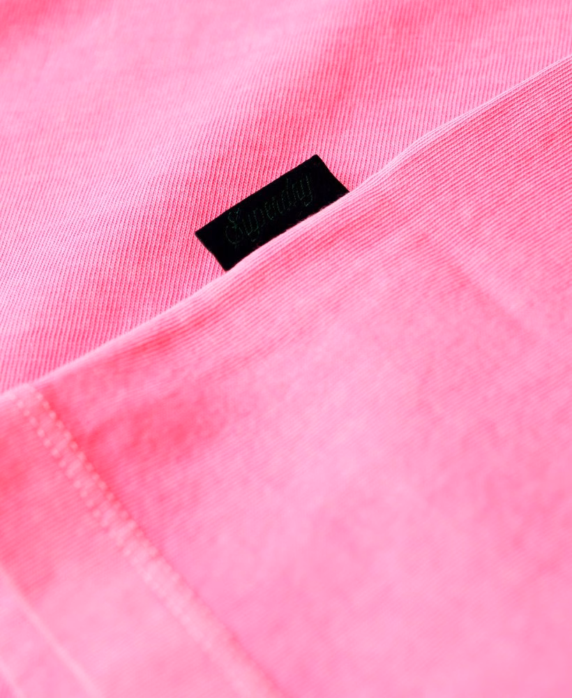 Essential Logo Geborduurd Neon T-shirt