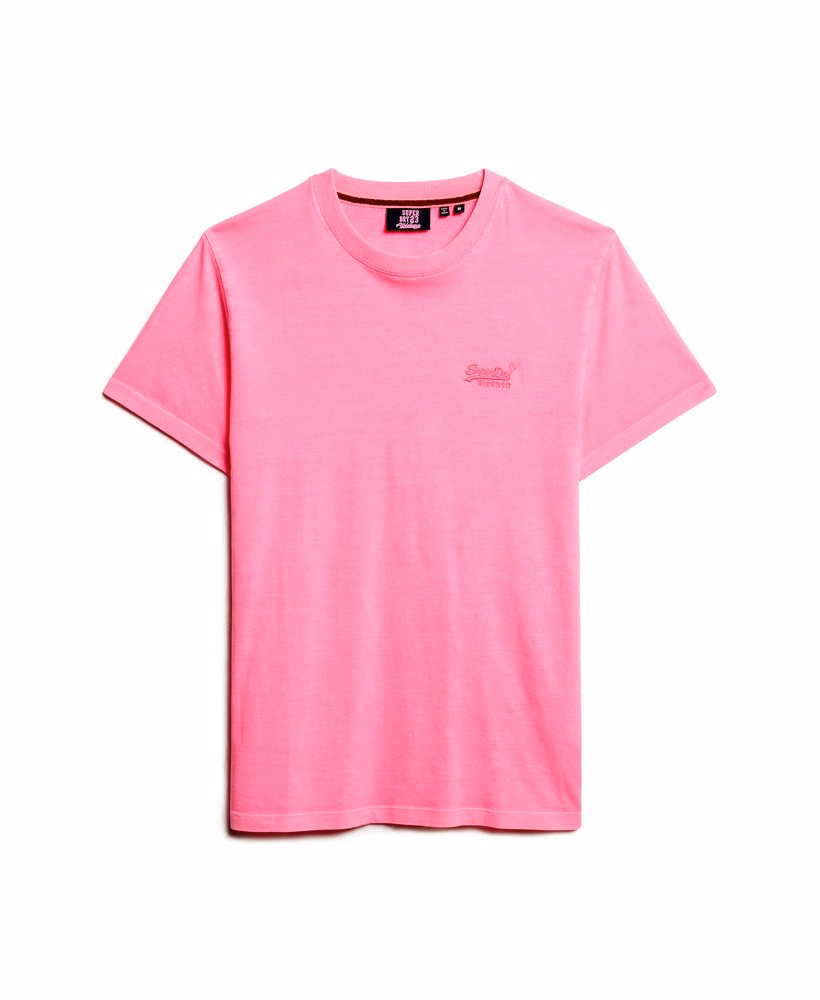 Essential Logo Geborduurd Neon T-shirt