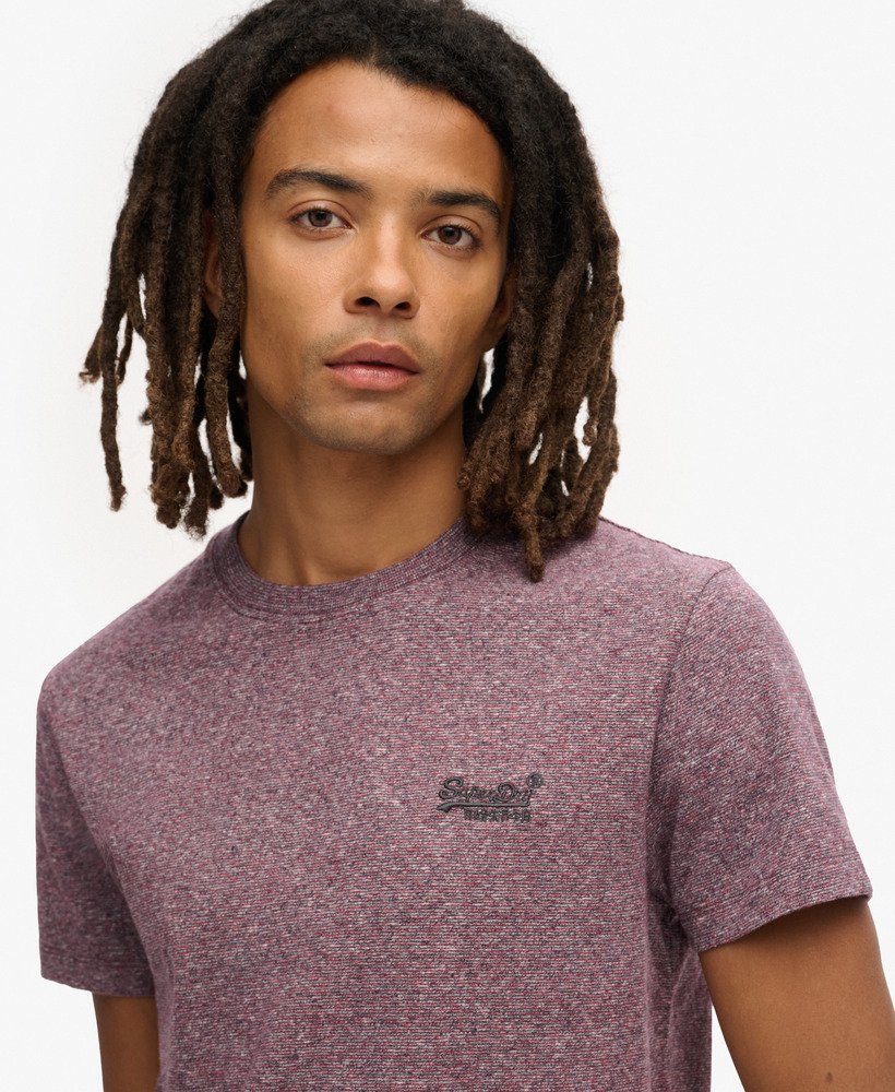 t-shirt met essential logo van biologisch katoen in port grey grindle feeder