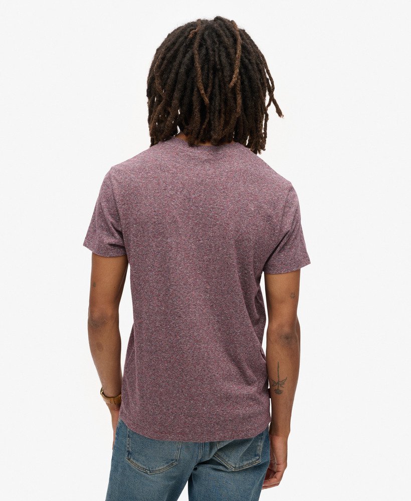 t-shirt met essential logo van biologisch katoen in port grey grindle feeder
