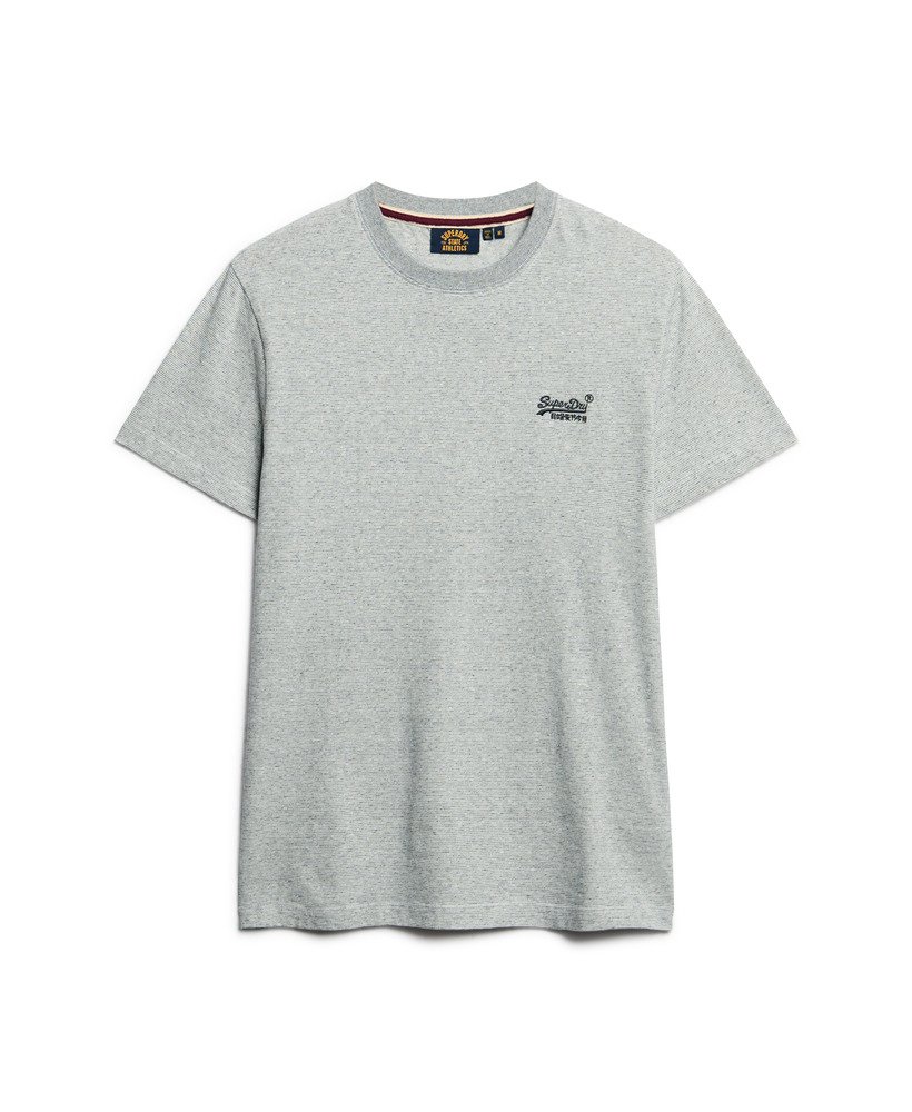 t-shirt met essential logo van biologisch katoen in lichtgrijs grindle feeder