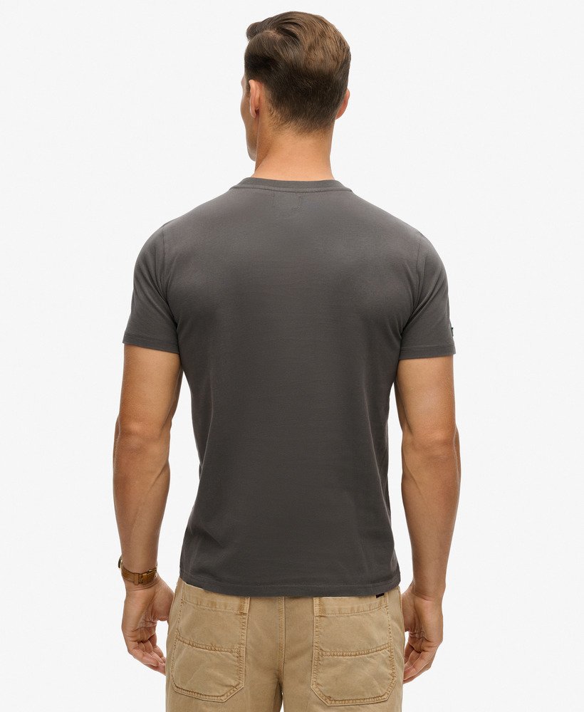 machined goods workwear t-shirt in vintage zwart