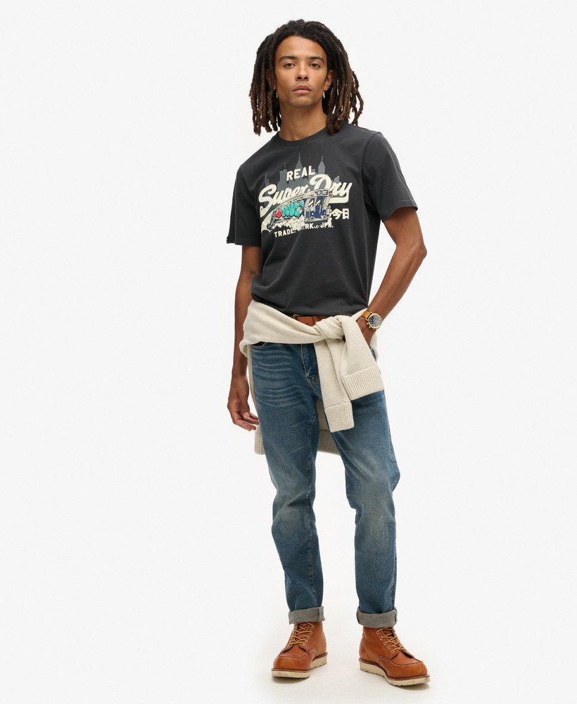 new york graphic t-shirt in blackboard