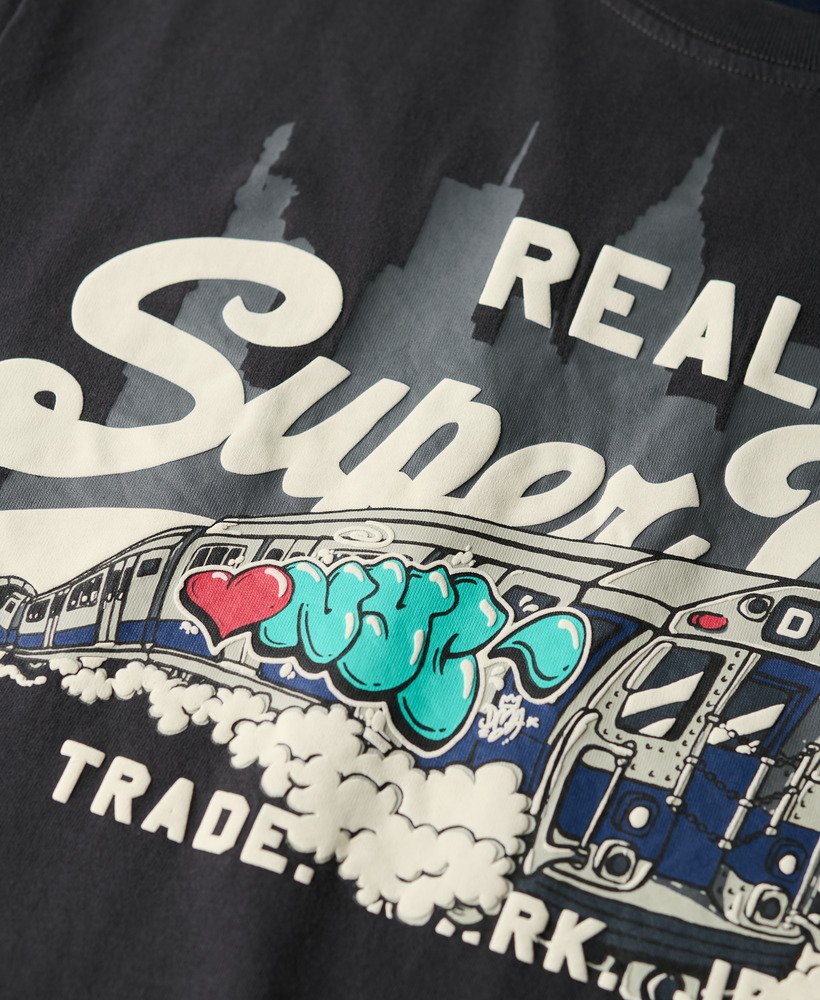new york graphic t-shirt in blackboard