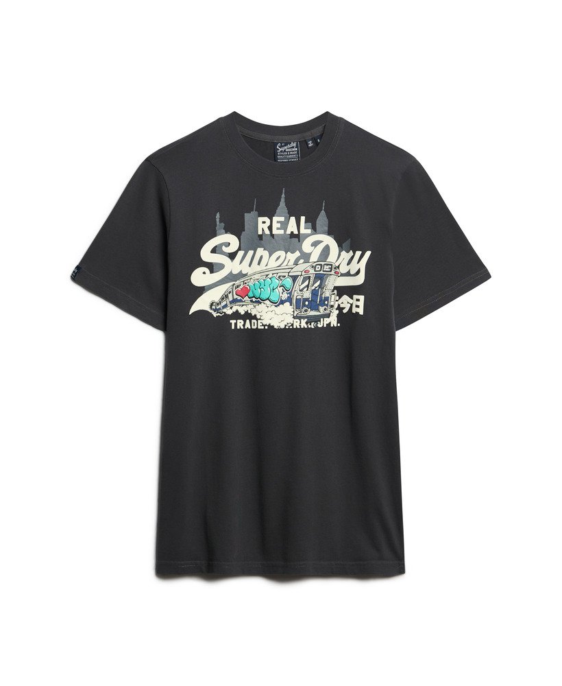 new york graphic t-shirt in blackboard