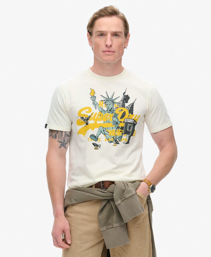 new york graphic t-shirt in off white