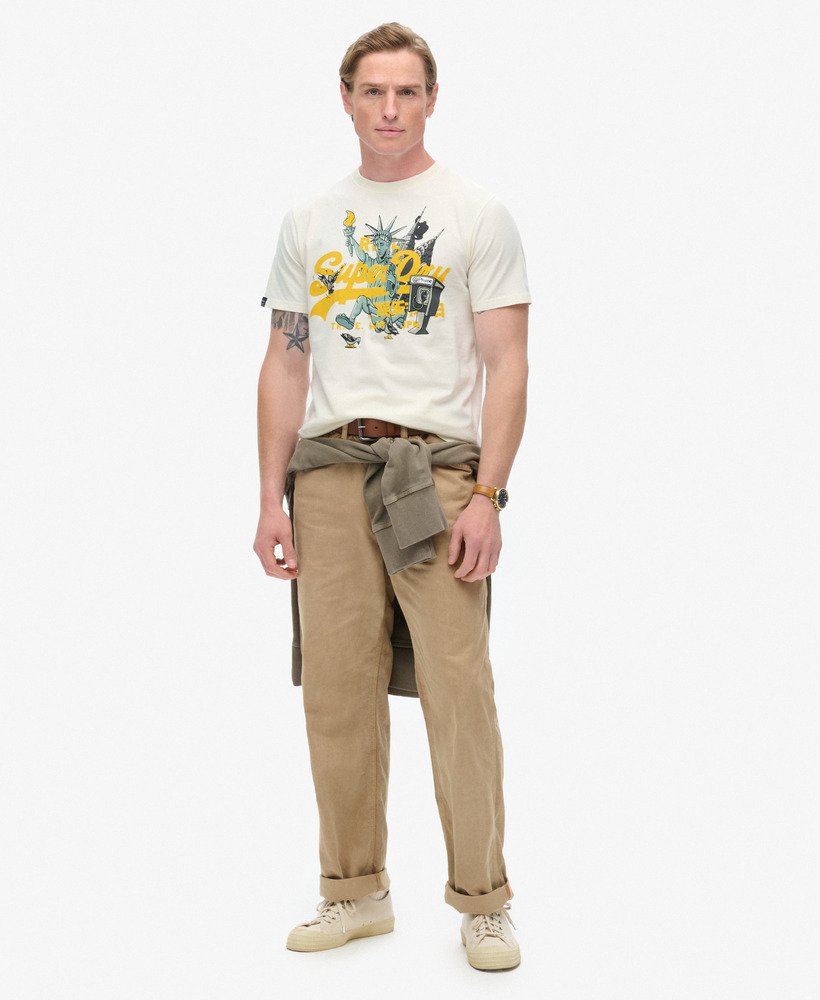 new york graphic t-shirt in off white