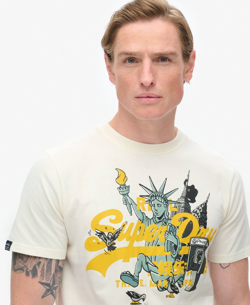 new york graphic t-shirt in off white