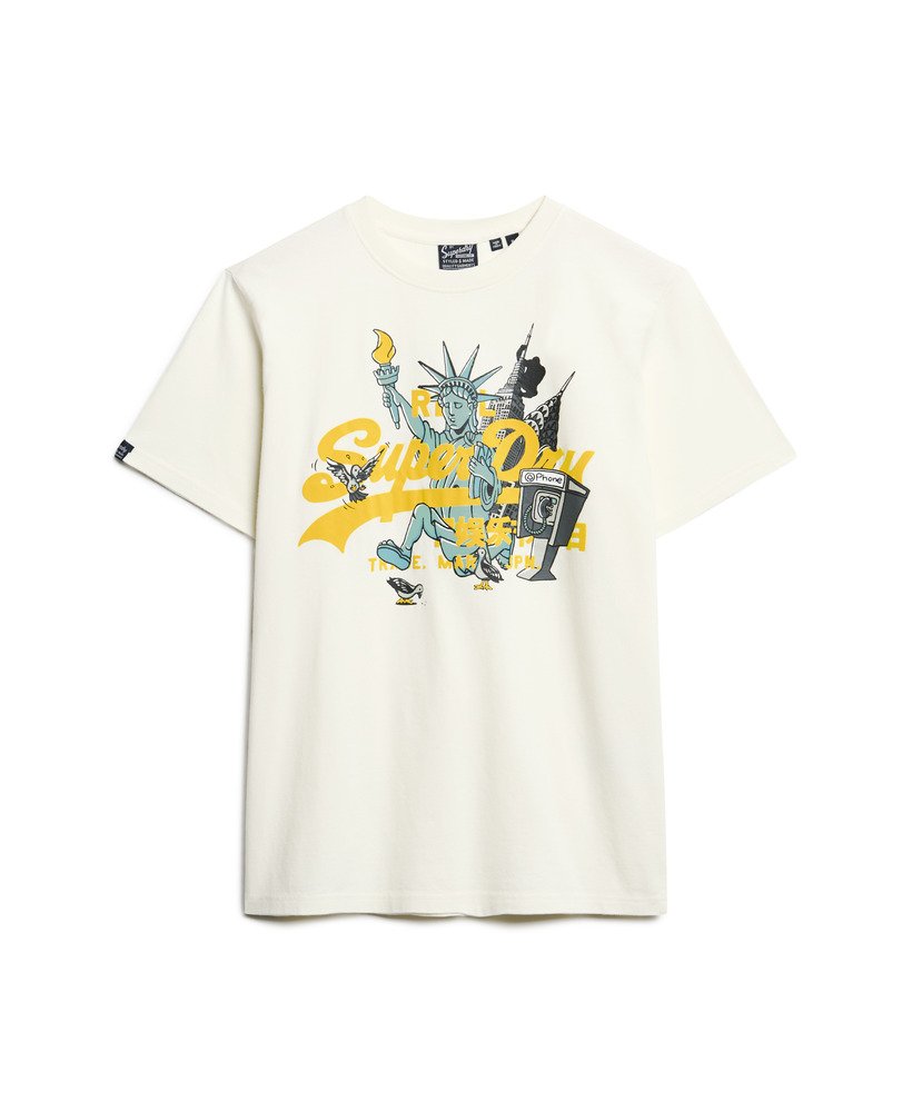 new york graphic t-shirt in off white