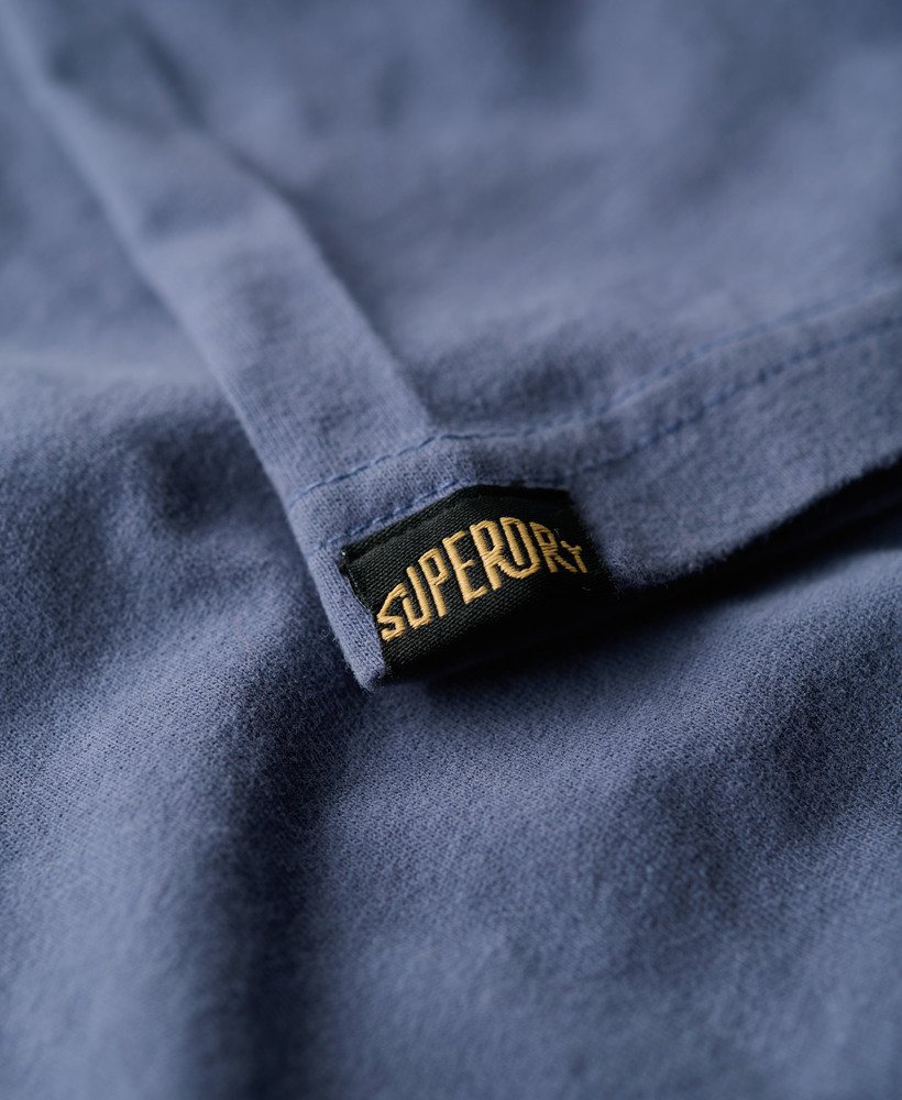 outdoor t-shirt met grafische strepen in eventide blue