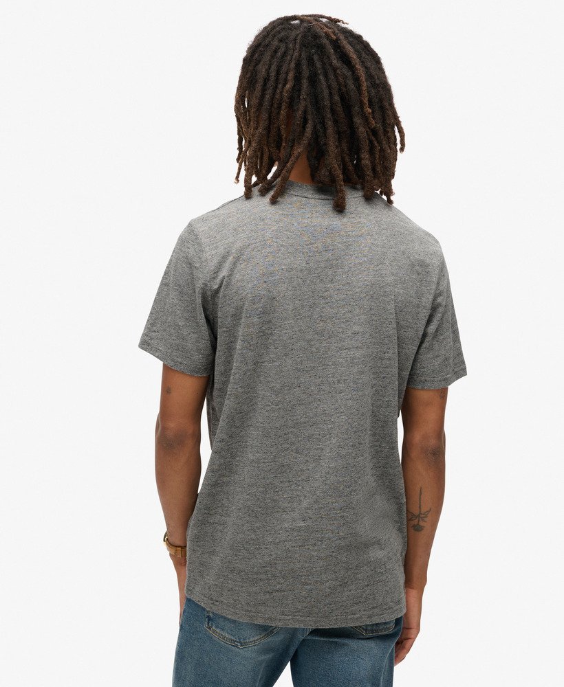 t-shirt met reliëfprint in surplus jetter charcoal grit.