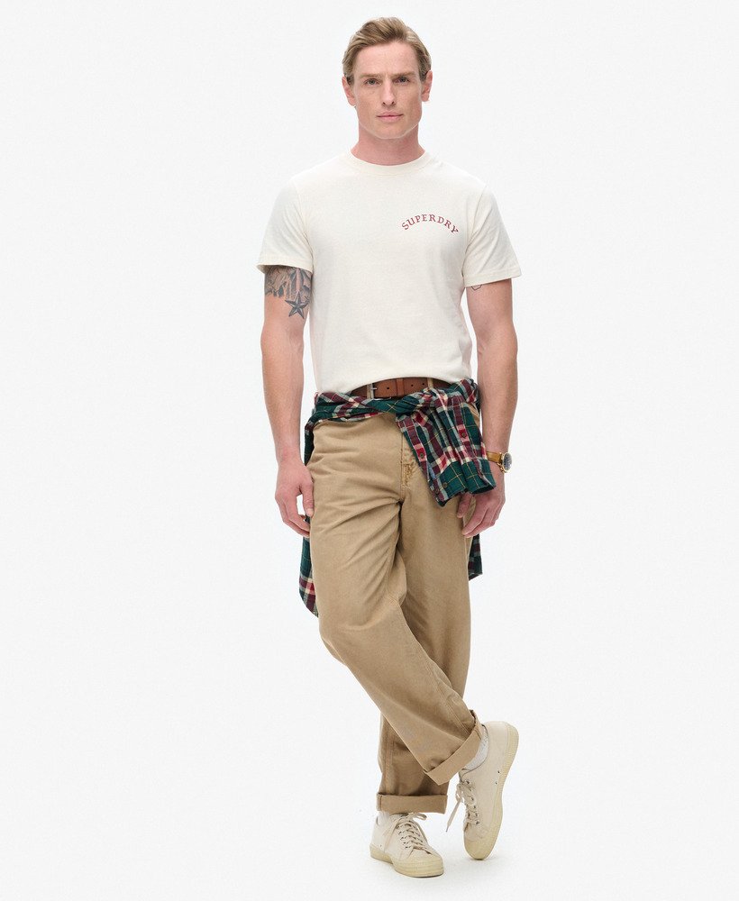tattoo graphic t-shirt in crÈme