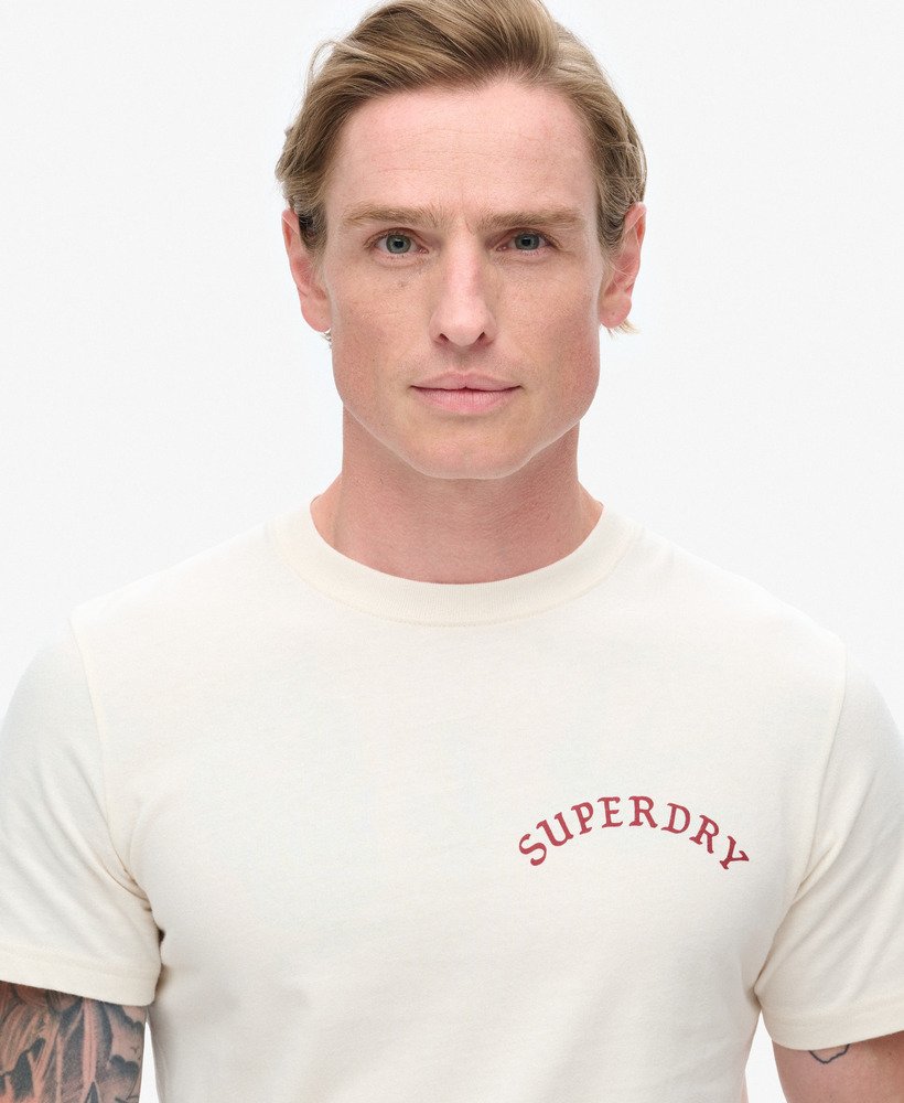 tattoo graphic t-shirt in crÈme