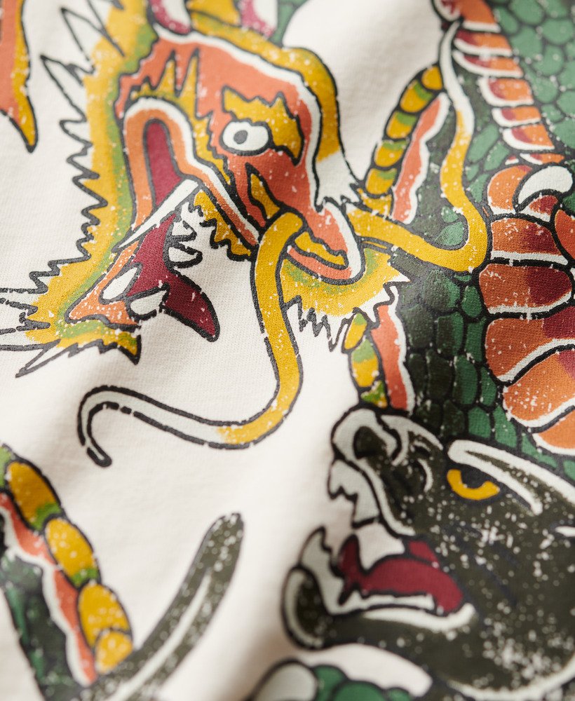 tattoo graphic t-shirt in crÈme