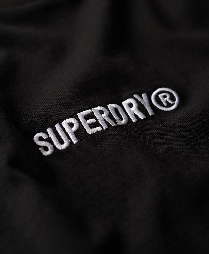 micro logo graphic loose t-shirt in zwart
