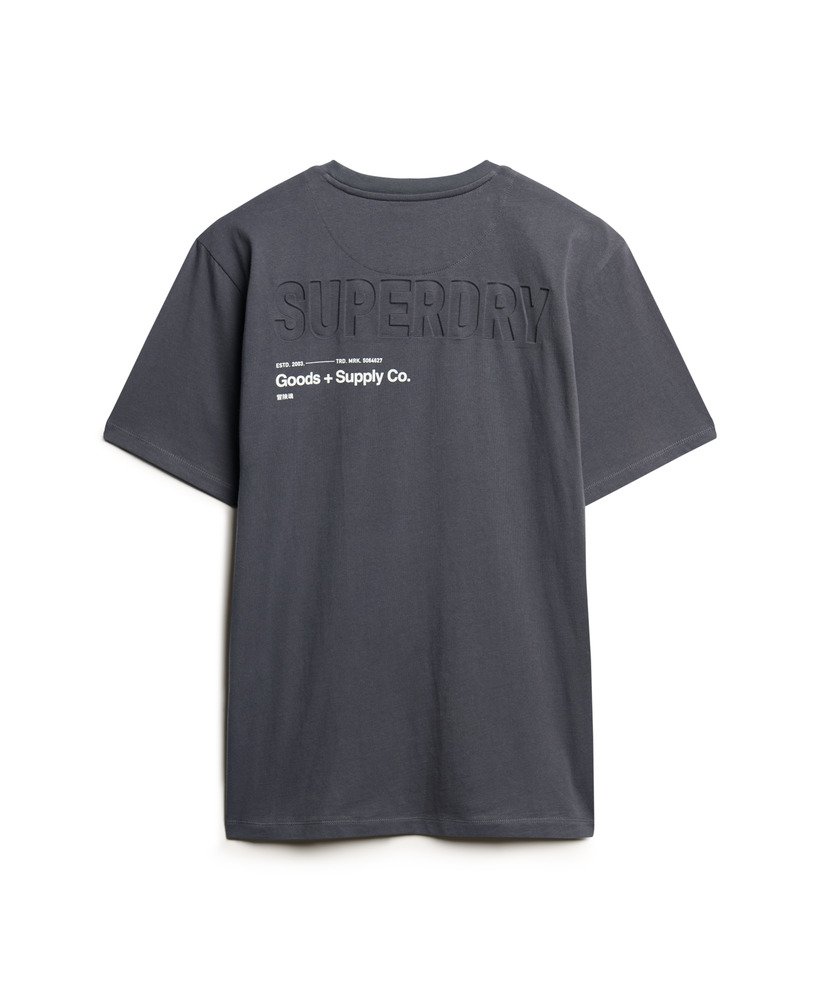 utility sport logo loose t-shirt in ebony