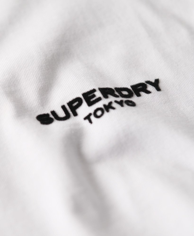 luxe sportief t-shirt met losse pasvorm in stralend wit.