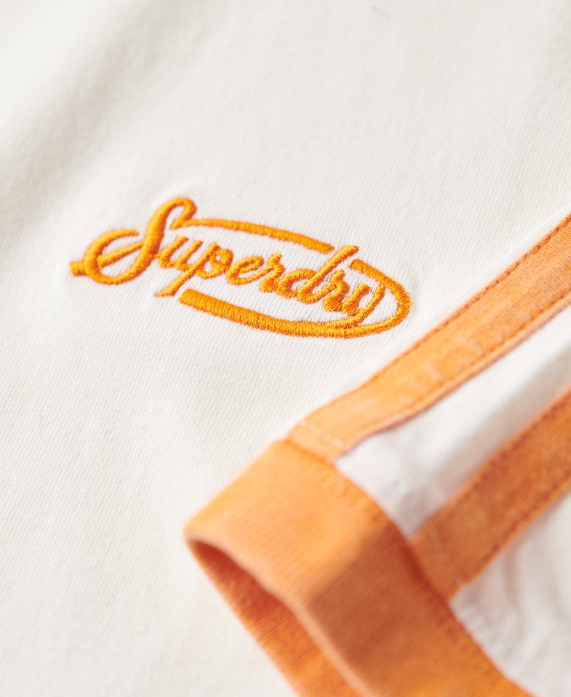 essential logo retro gestreept t-shirt in optic