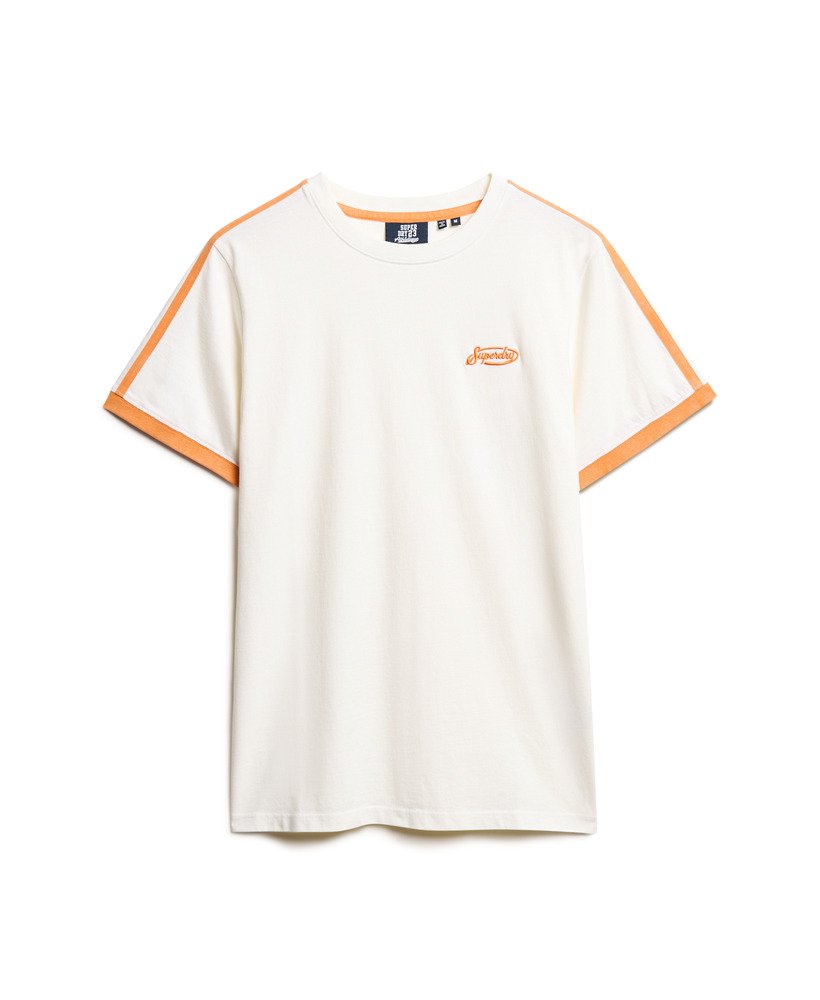 essential logo retro gestreept t-shirt in optic