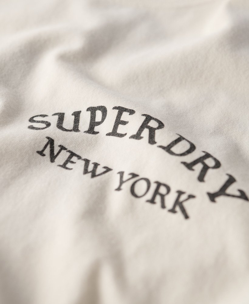 tattoo back graphic loose t-shirt in winter white