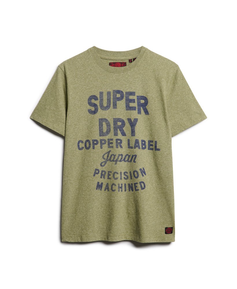 copper label workwear t-shirt in hushed olive grit