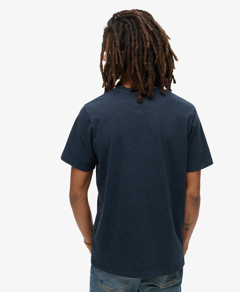 copper label workwear t-shirt in surplus black blue grit