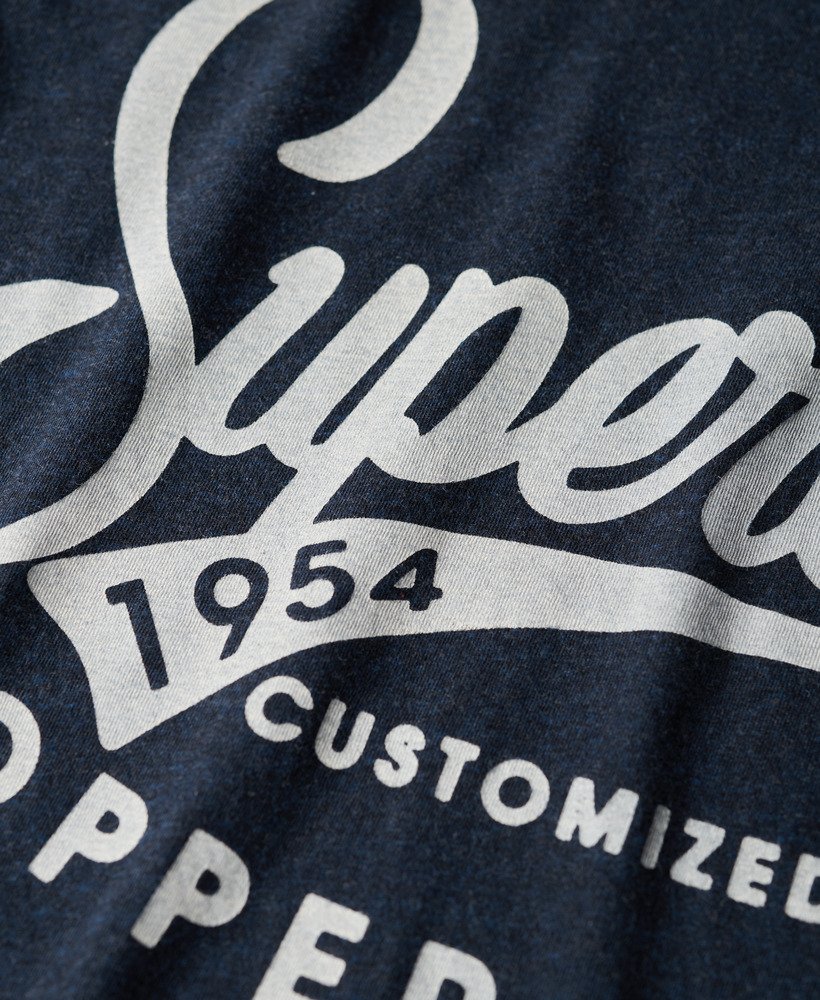 copper label workwear t-shirt in surplus black blue grit