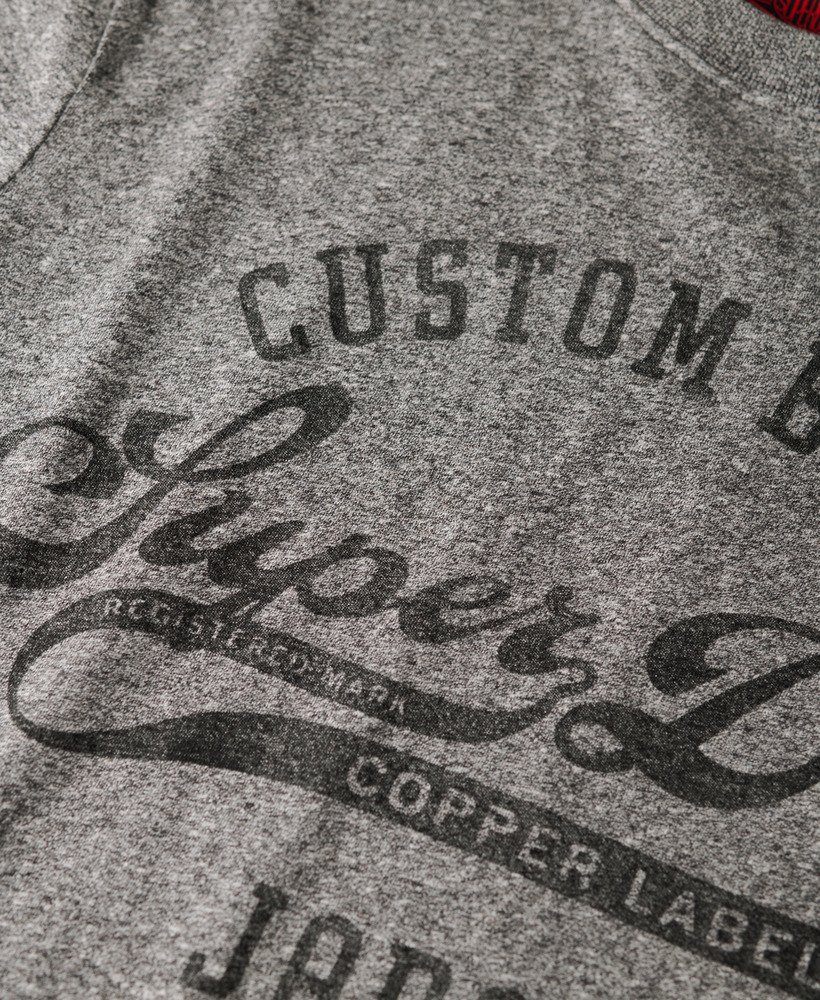copper label workwear t-shirt in lichtgrijs true grit