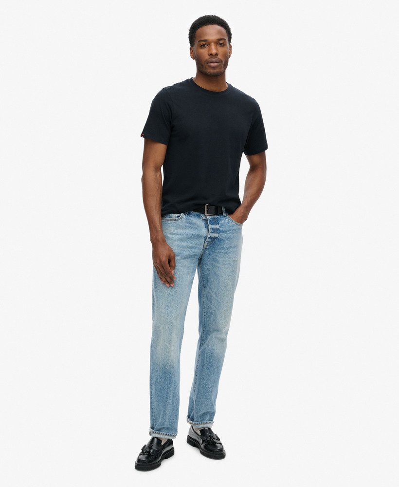 klassiek essential t-shirt in gitzwart
