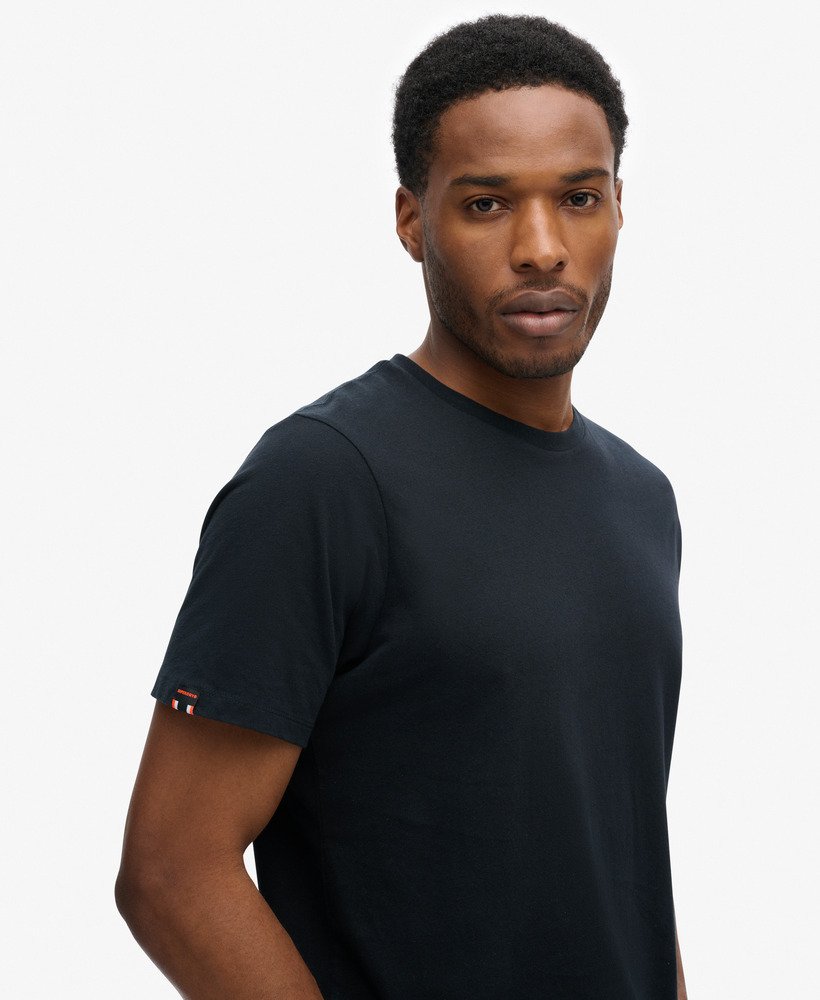 klassiek essential t-shirt in gitzwart