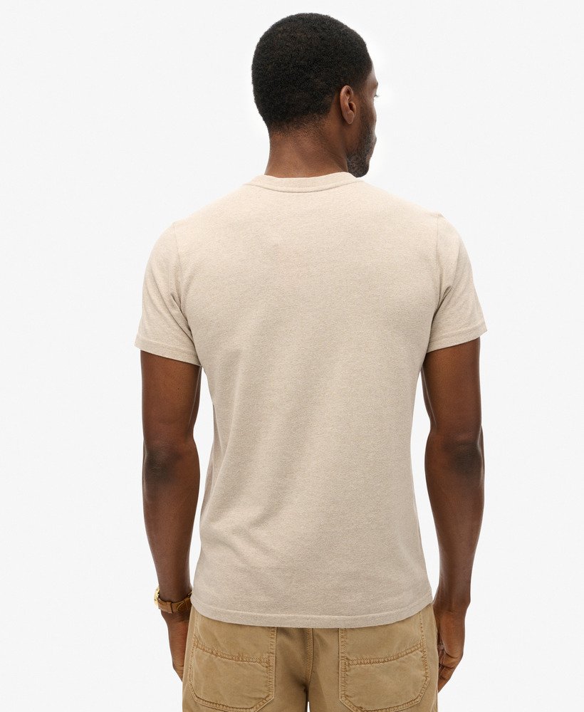 klassiek heritage t-shirt in lavin beige marl
