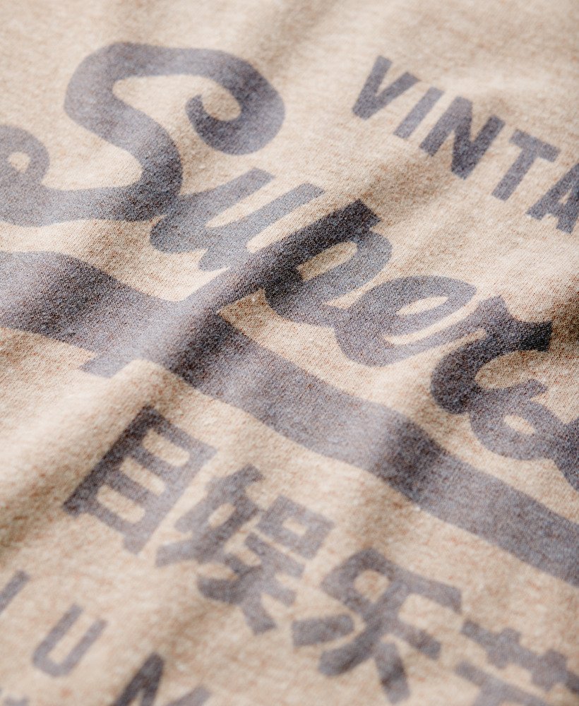 klassiek heritage t-shirt in lavin beige marl