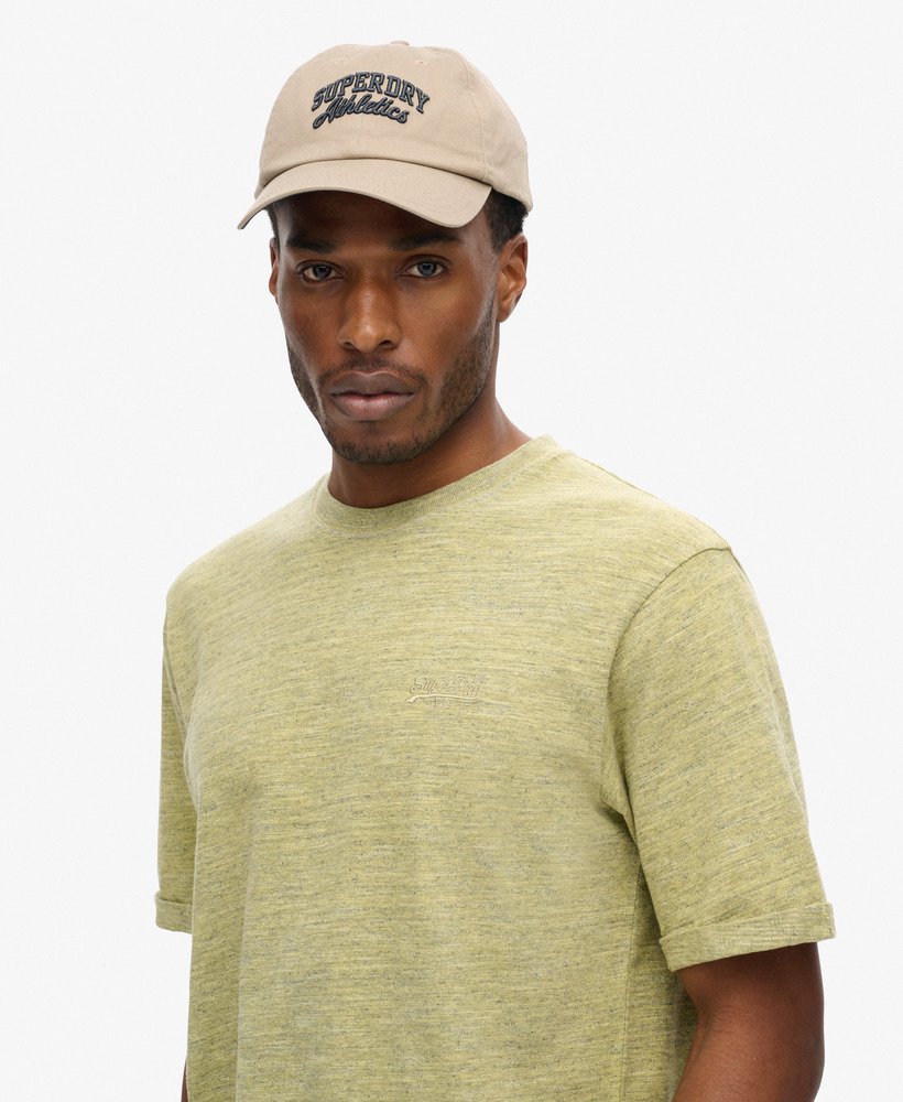 overgeverfd slub gemêleerd t-shirt in de kleur lemon drop