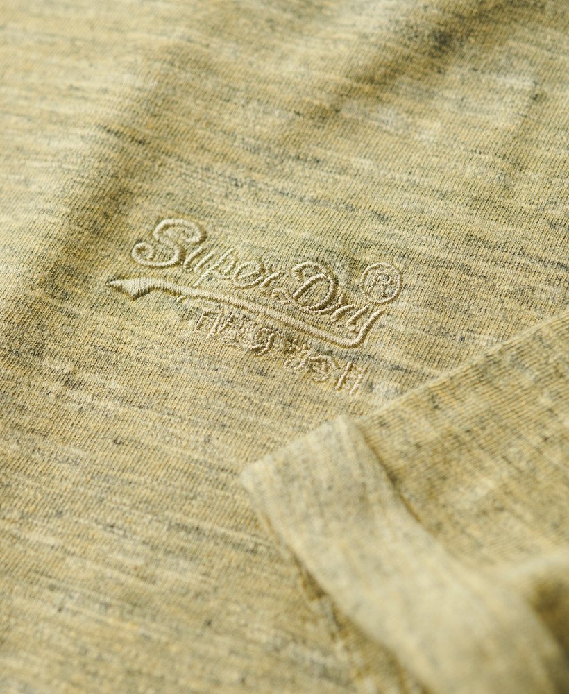overgeverfd slub gemêleerd t-shirt in de kleur lemon drop
