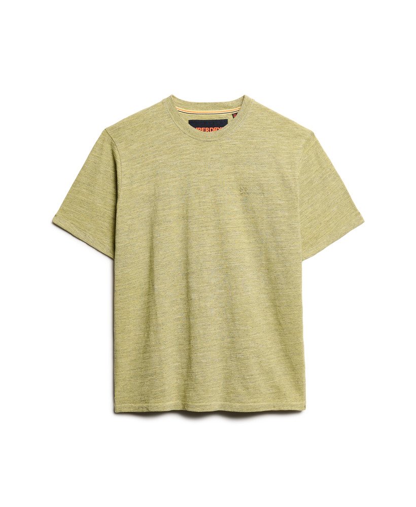 overgeverfd slub gemêleerd t-shirt in de kleur lemon drop