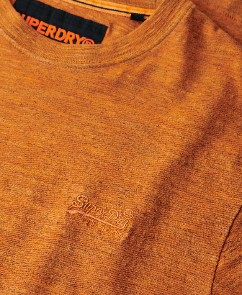 overgeverfd slub gemêleerd t-shirt in denver orange