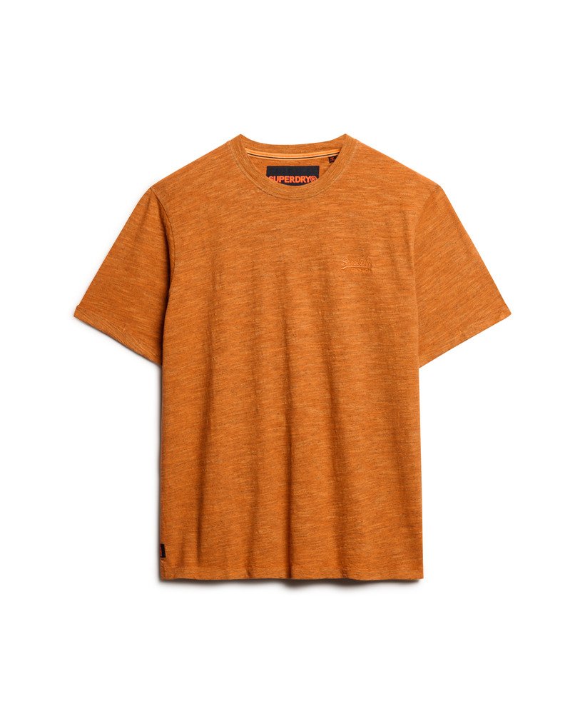 overgeverfd slub gemêleerd t-shirt in denver orange
