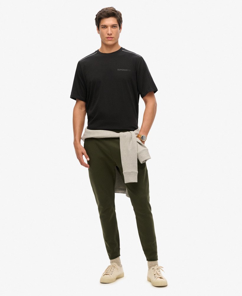 t-shirt met tech-logo in zwartreflecterend