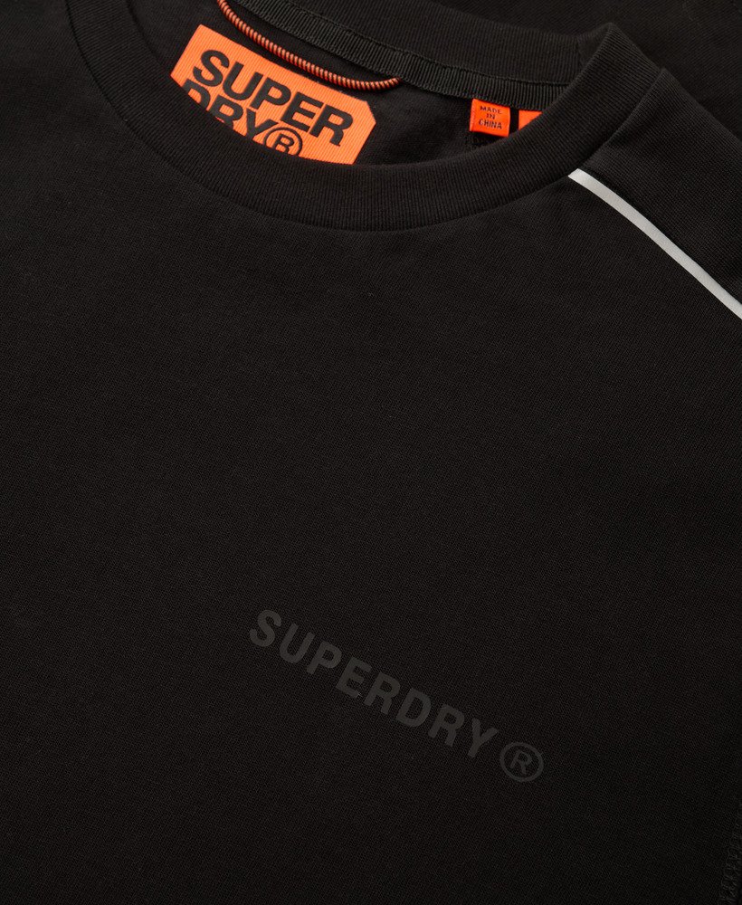 t-shirt met tech-logo in zwartreflecterend