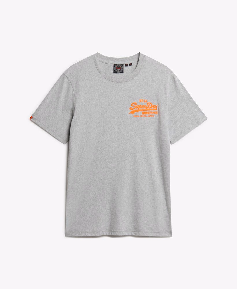 Relaxed T-shirt met vintage logo en borduursel