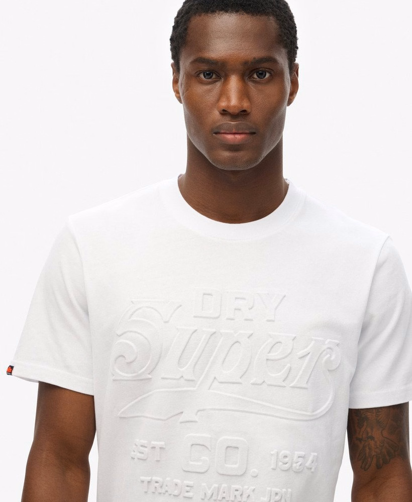 T-shirt met reliëf in werkstijl, comfortabele pasvorm