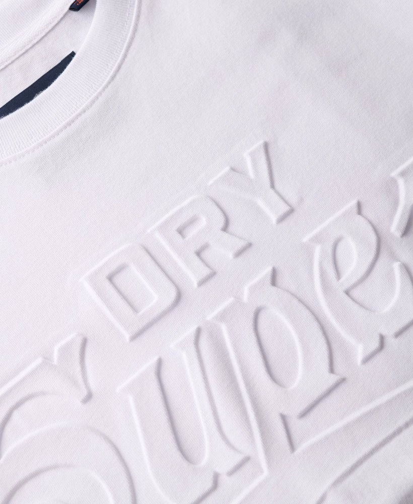 T-shirt met reliëf in werkstijl, comfortabele pasvorm