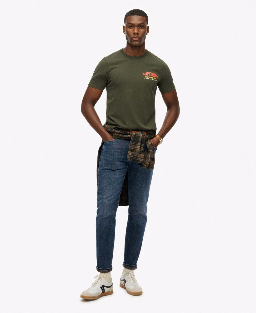Relaxte T-shirt met bergprint